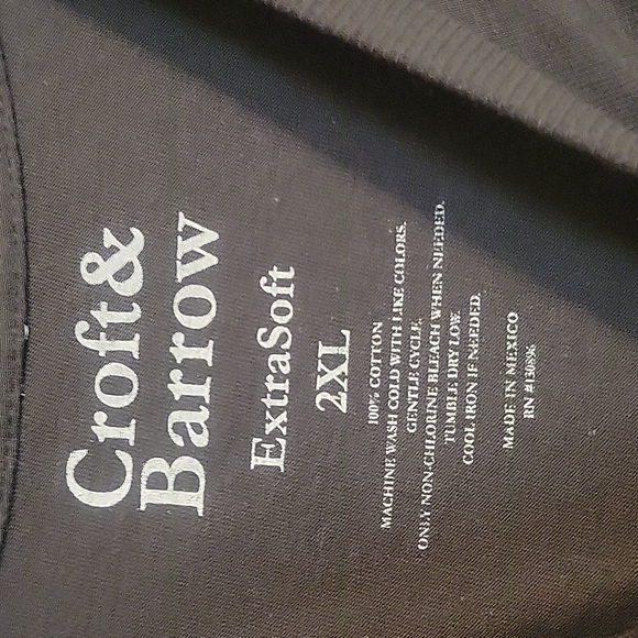 Croft & Barrow Men's Fishing T-shirt, Size XXL - Picture 3 of 3